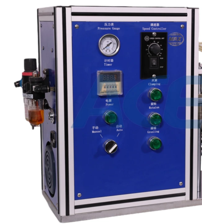 Adjustable depth 18650 cylinder cell grooving machine
