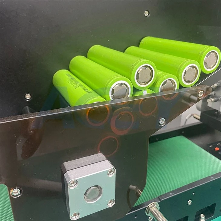 Details of battery sticking machine